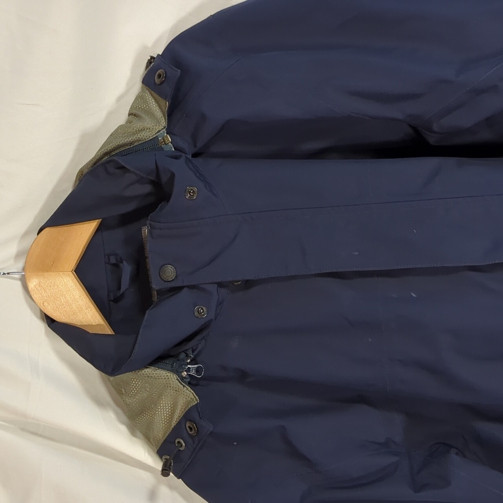 Eddie Bauer WeatherEdge Protection Easy-Care blue coat heavy duty weather proof - Picture 2 of 16